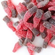 Gustaf's- Gummi Sour Cherry Cola Bottles - 1 LB Bag