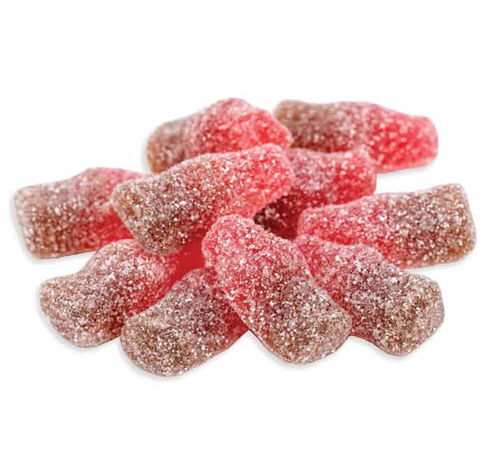 Gustaf's- Gummi Sour Cherry Cola Bottles - 1 LB Bag