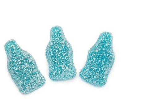 Gustaf's- Gummi Sour Blue Raspberry Bottles - 1 LB Bag