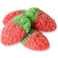 Vidal - Gummi Sour Wild Strawberries - 1 LB Bag